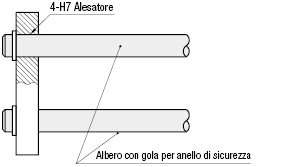 Gole per anelli di sicurezza sui due lati:Immagine relativa