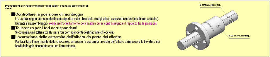 Alberi scanalati a ricircolo di sfere/Standard:Immagine relativa