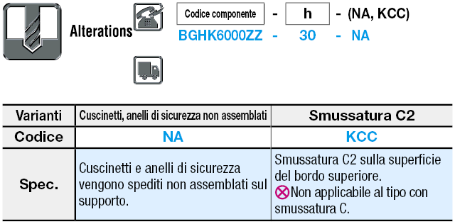 A T/attacco con base/con anello di sicurezza:Immagine relativa
