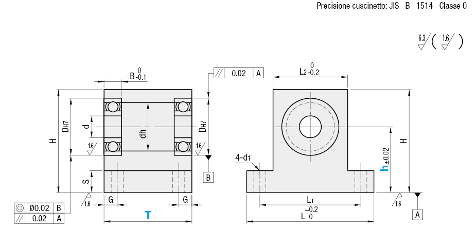 Con grasso a bassa produzione di particolato/A T/doppio cuscinetto:Immagine relativa