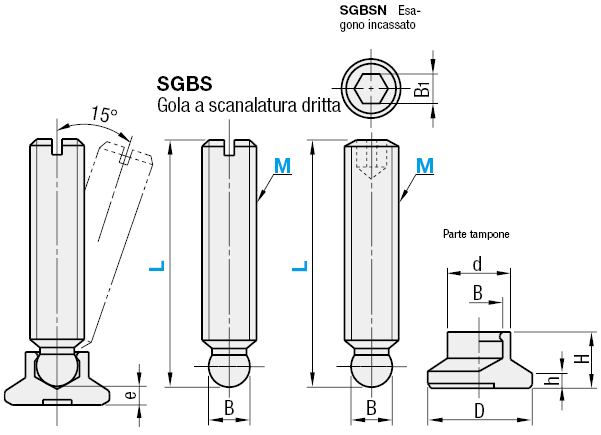 Kit grani di riferimento/Con punta a sfera:Immagine relativa