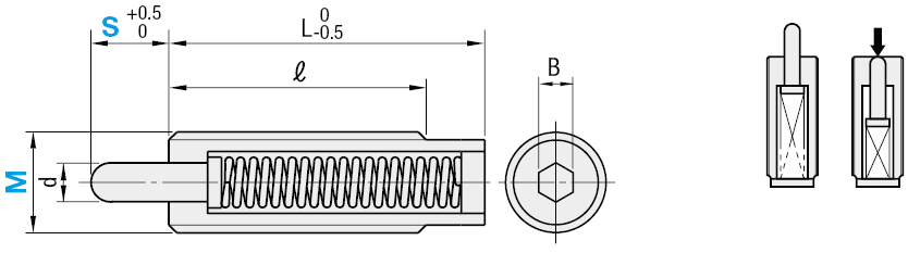 Pressori a molla/In acciaio inox:Immagine relativa