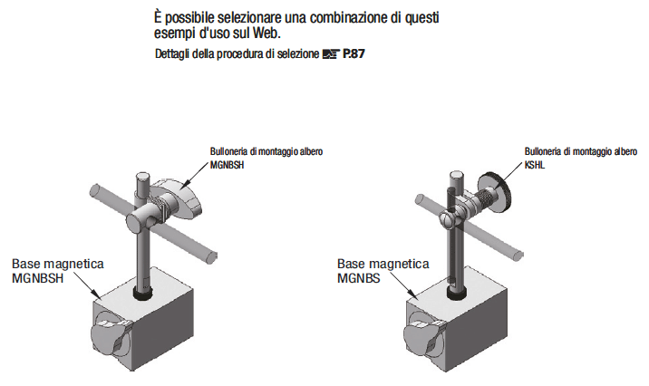 Cerniere per supporti per comparatori/con molla:Immagine relativa