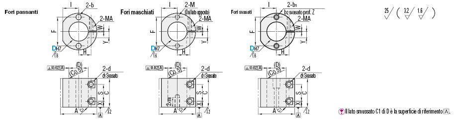 Staffe per supporti/Cilindriche/maschiate:Immagine relativa