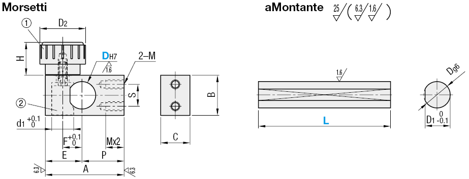 Anti-rotazione, maschiati paralleli/in kit:Immagine relativa