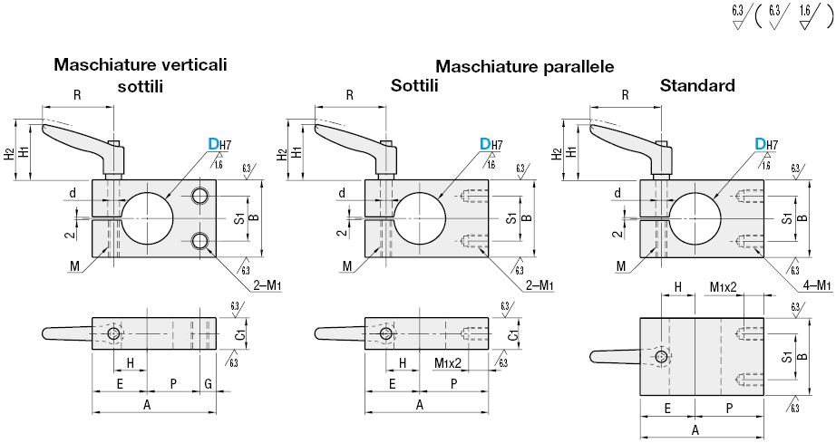 Maschiati paralleli/maniglia a ripresa:Immagine relativa