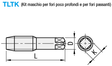 Maschi per inserti senza linguetta:Immagine relativa