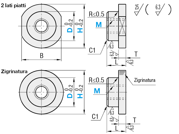 Rondelle per molle di compressione/Maschiate:Immagine relativa