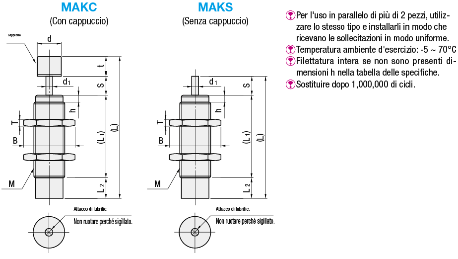 Ammortizzatori/Smorzamento pretarato:Immagine relativa