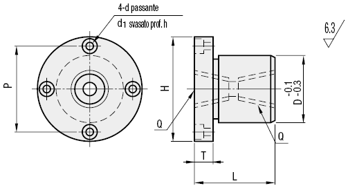 Distributori tubazioni/Con flangia:Immagine relativa