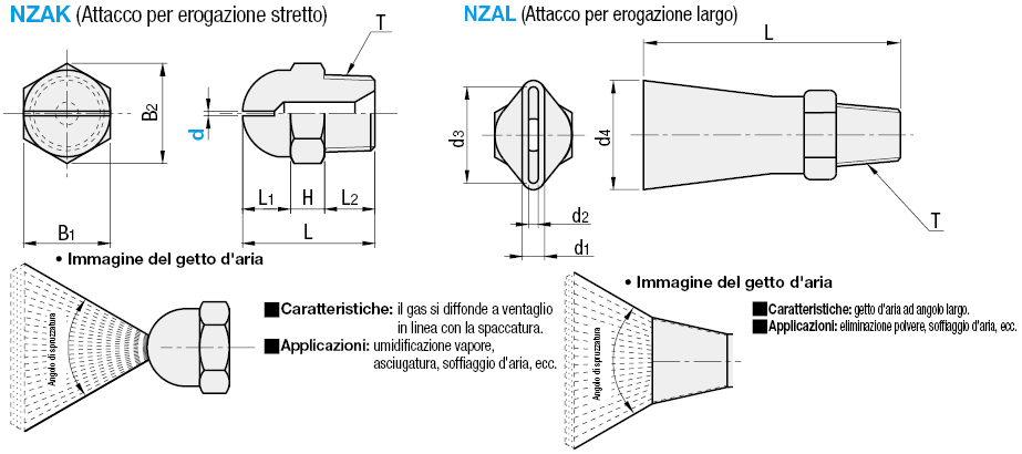 Ugelli a spruzzo/Economici:Immagine relativa