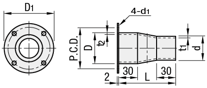 Elementi per condotti flessibili in alluminio/Riduttori per condotti:Immagine relativa