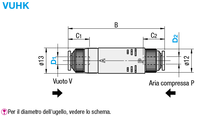 Generatore di vuoto/Giunzione/Diritto:Immagine relativa