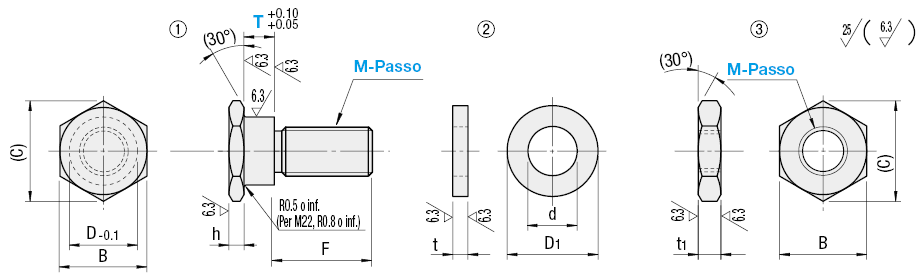 Giunti flottanti/In due pezzi/filettati:Immagine relativa