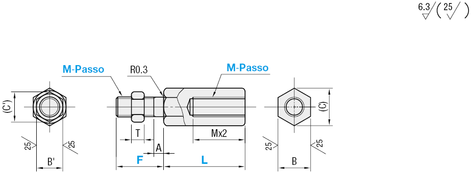 Barre di accoppiamento per cilindri pneumatici:Immagine relativa