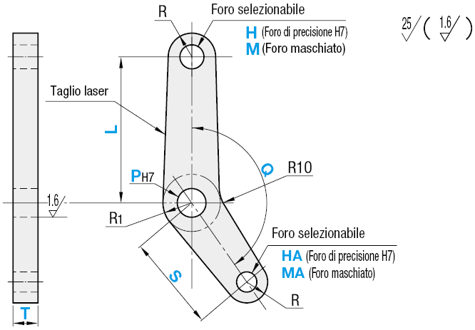 Tiranti/Angolati/a 3 fori:Immagine relativa