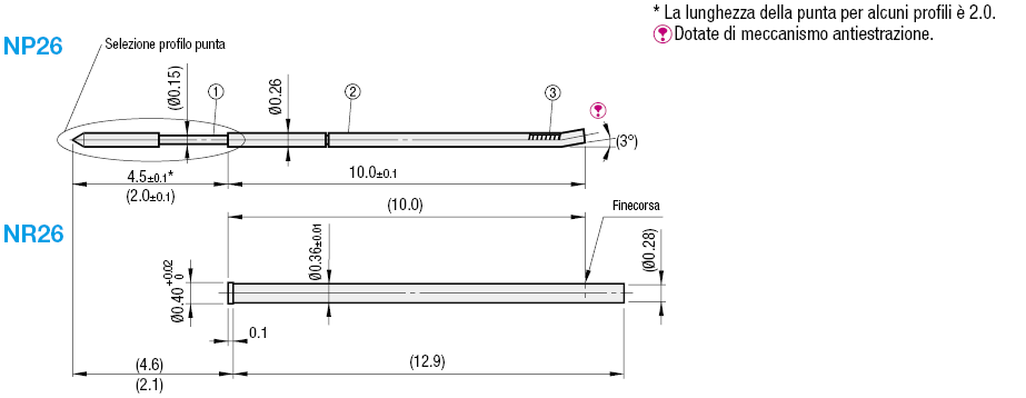 Sonde a contatto/Serie NP26:Immagine relativa