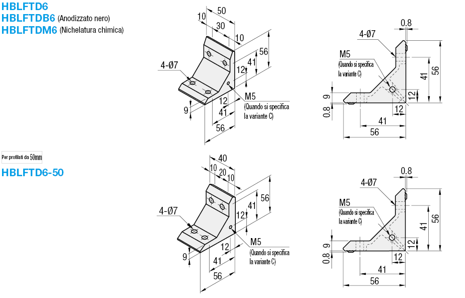 Serie 6/Staffe con aletta, pesanti:Immagine relativa