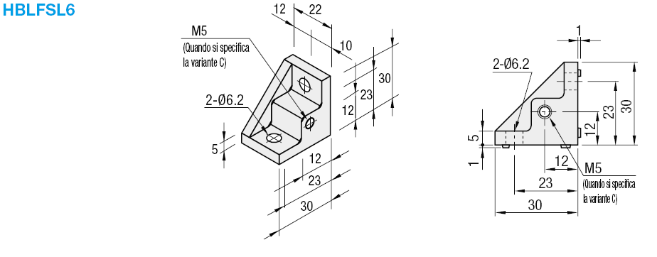 Serie 6/Staffe rinforzate su un lato:Immagine relativa