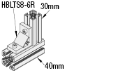 Serie 8/Staffe triangolari con linguetta/base 40:Immagine relativa