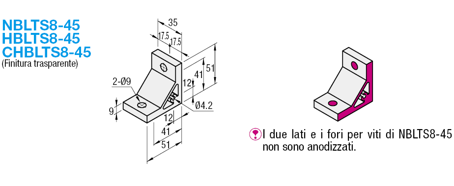 Serie 8-45/spesse/angolo 45 gradi:Immagine relativa