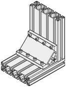 Serie 8/Staffe per profilati per carico pesante/80mm/160mm:Immagine relativa