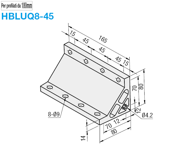 Serie 8-45/Staffe per carico pesante/90mm/160mm:Immagine relativa