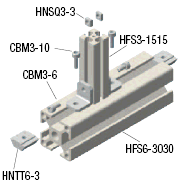 Staffe a scomparsa per proflati in alluminio da 15 mm:Immagine relativa