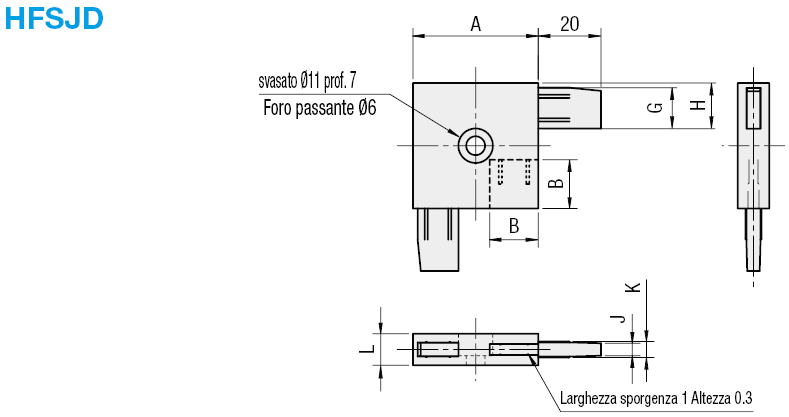 Staffe di collegamento per profilati per reti:Immagine relativa