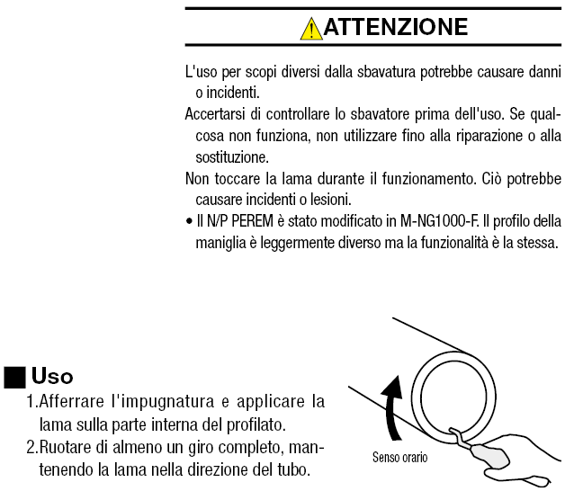 Sbavatore/Lame di ricambio:Immagine relativa