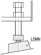 Piedi livellatori/A presa maschiata:Immagine relativa