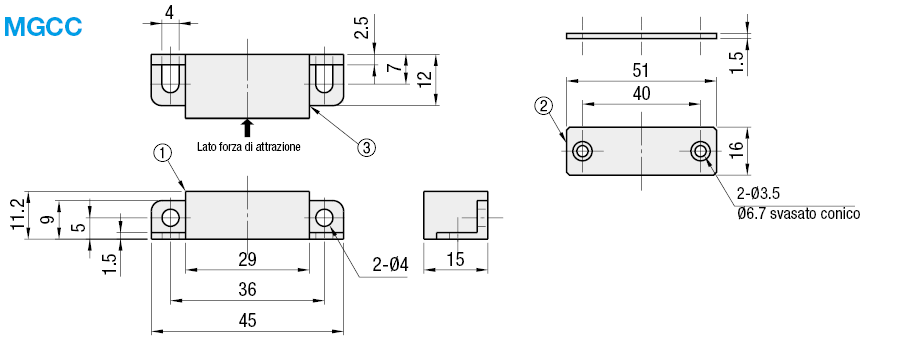 Chiusure magnetiche antipolvere:Immagine relativa