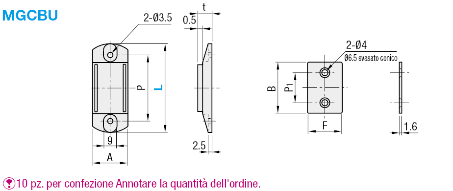 Chiusure magnetiche sottili:Immagine relativa