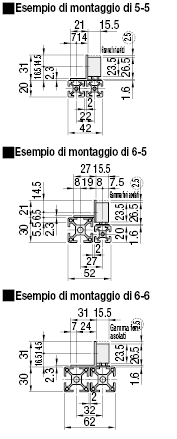 Chiusure magnetiche per profilati in alluminio:Immagine relativa