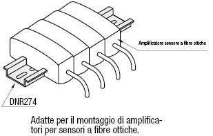 Rotaie per interruttori e sensori/dimensione L selezionabile/guide DIN:Immagine relativa