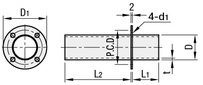 Elementi per condotti flessibili in alluminio/Flange per montaggio a pannello:Immagine relativa