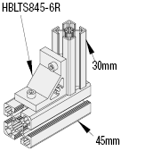 Serie 8/Staffe a triangolo con sporgenza/base 45:Immagine relativa