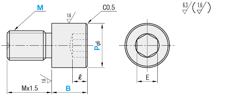 A esagono incassato:Immagine relativa