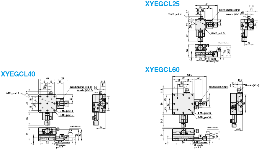 [Alta precisione] Assi XY/Vite senza fine/Quadrate/Morsetto rinforzato/A coda di rondine:Immagine relativa