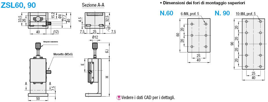 [Alta precisione] Asse Z/Vite senza fine/Rettangolari/A coda di rondine:Immagine relativa