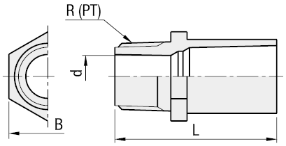 Raccordi per tubi in PVC/Raccordi TS/a presa per valvola:Immagine relativa