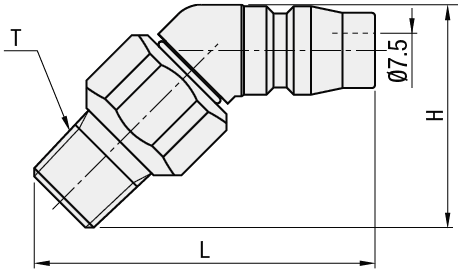 Raccordi dell'aria/Rotanti/a spina/filettati:Immagine relativa