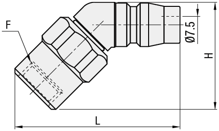 Raccordi dell'aria/Rotanti/a spina/maschiati:Immagine relativa