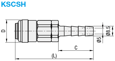 Raccordi dell'aria/Leggeri/a presa/portagomma:Immagine relativa