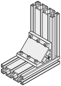 Serie 8/Staffe ultraspesse con aletta/Per 2 cave:Immagine relativa