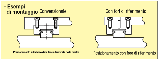 Guide lineari per carico medio/Con fori di riferimento:Immagine relativa