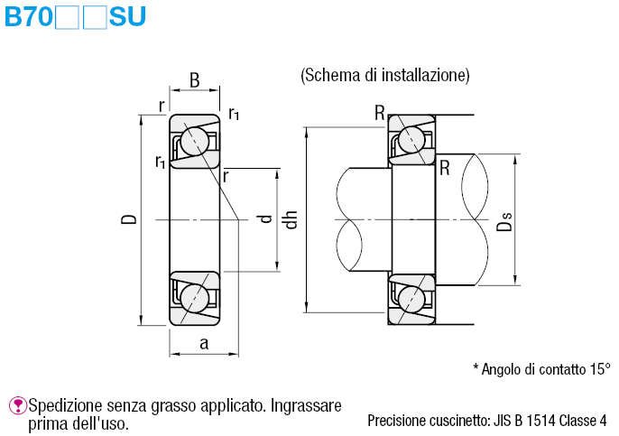 Di precisione, a contatto angolare/Combinazione universale:Immagine relativa