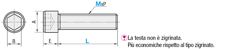 Viti a esagono incassato in plastica/Senza zigrinatura/In PPS:Immagine relativa