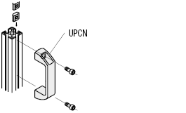 Maniglie per profilati in alluminio:Immagine relativa