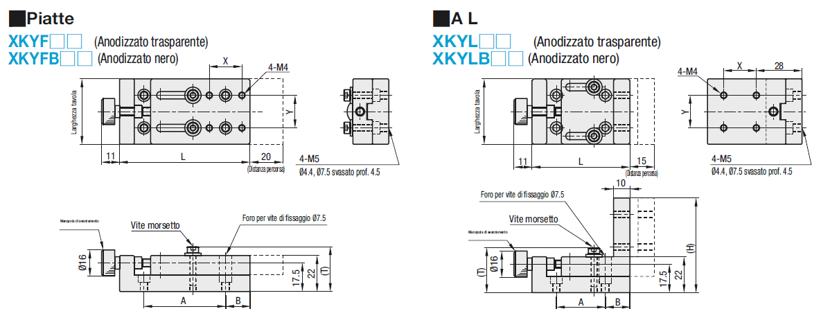 [Regolazioni semplificate] Tavole X/vite senza fine/unità guida con chiavetta:Immagine relativa